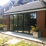 Here, a completely new rear extension has been added, featuring glass patio doors