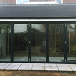 Here, a completely new rear extension has been added, featuring glass patio doors
