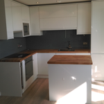 Full kitchen installation including plastering of walls, new services, tiling and decorating