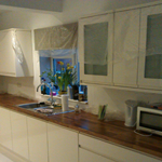 Full kitchen installation including plastering of walls, new services, tiling and decorating