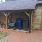 Log and storage area to side